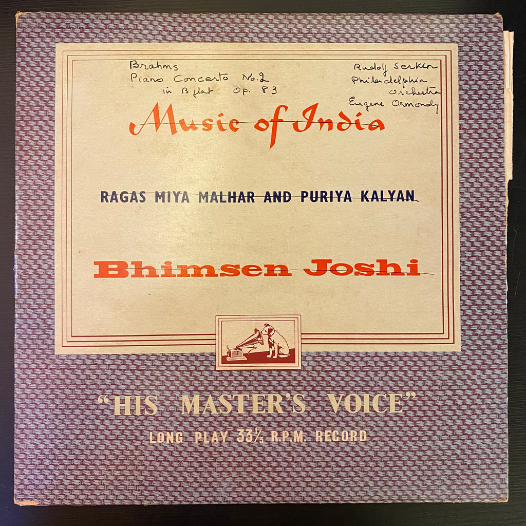 Bhimsen Joshi – Music Of India (Ragas Miya Malhar And Puriya Kalyan) (Used Vinyl - VG) SC Marketplace