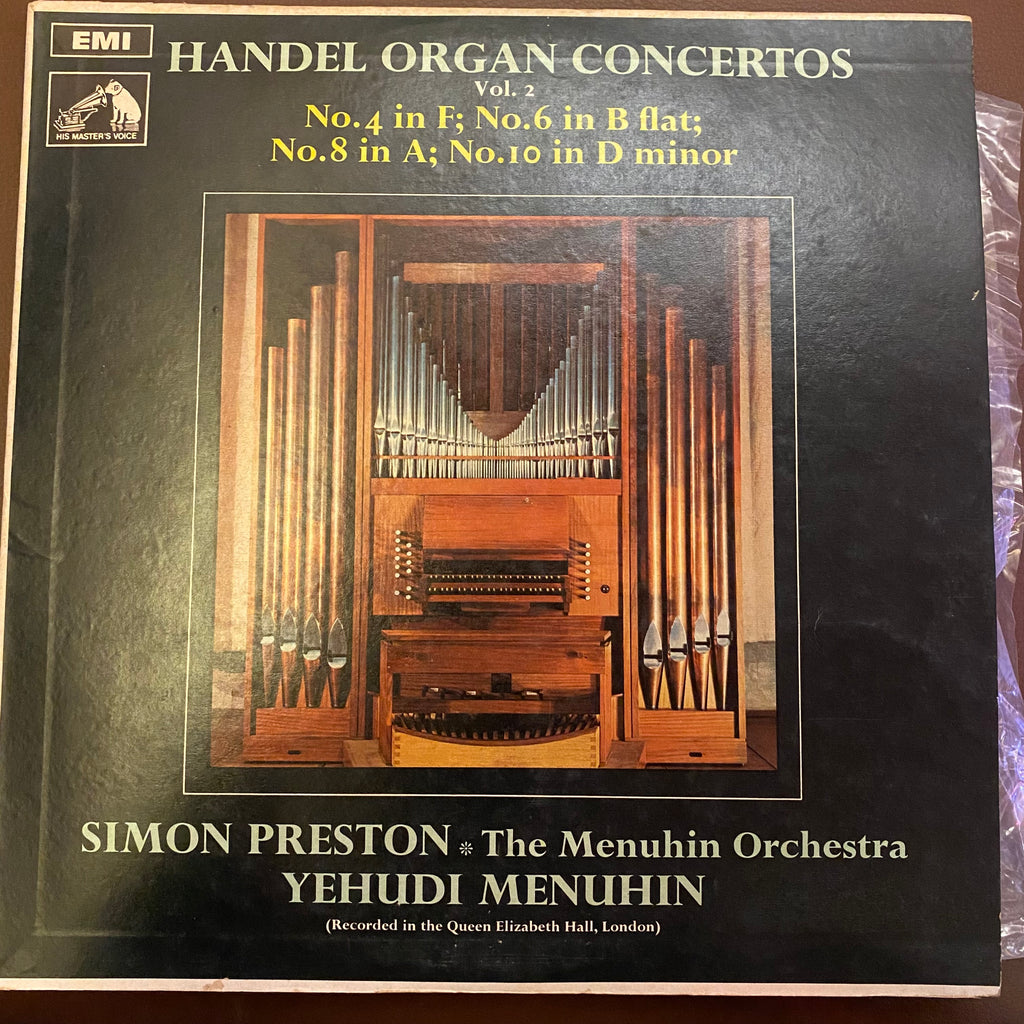 Handel - Simon Preston • Menuhin Festival Orchestra, Yehudi Menuhin, Valda Aveling – Organ Concertos Vol. 2 (Used Vinyl - VG) SC Marketplace