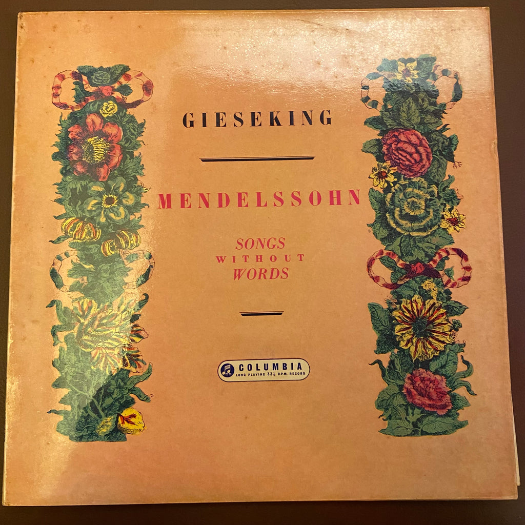 Walter Gieseking – Mendelssohn Songs Without Words (Used Vinyl - VG+) SC Marketplace