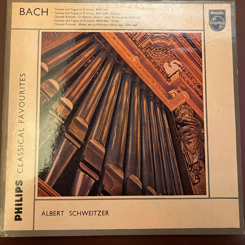 Bach ; Albert Schweitzer – Toccata And Fugue (Used Vinyl - VG) SC Marketplace