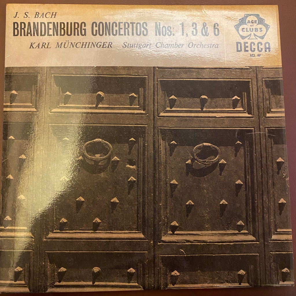 J. S. Bach – Karl Münchinger, Stuttgart Chamber Orchestra – Brandenburg Concertos Nos. 1, 3 & 6 (Vol. 1) (Used Vinyl - VG+) SC Marketplace