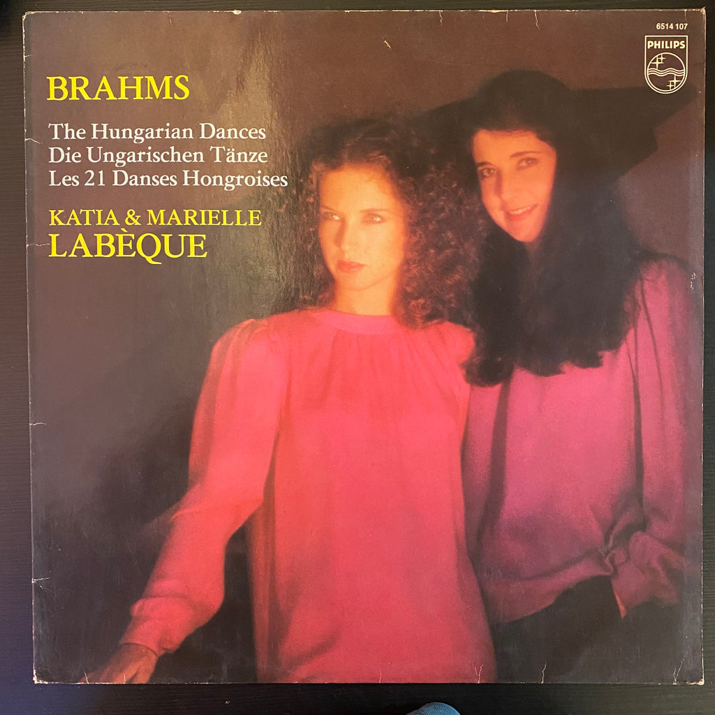 Brahms – Katia et Marielle Labèque – Les 21 Danses Hongroises Pour Piano À 4 Mains (Used Vinyl - VG) AG Marketplace