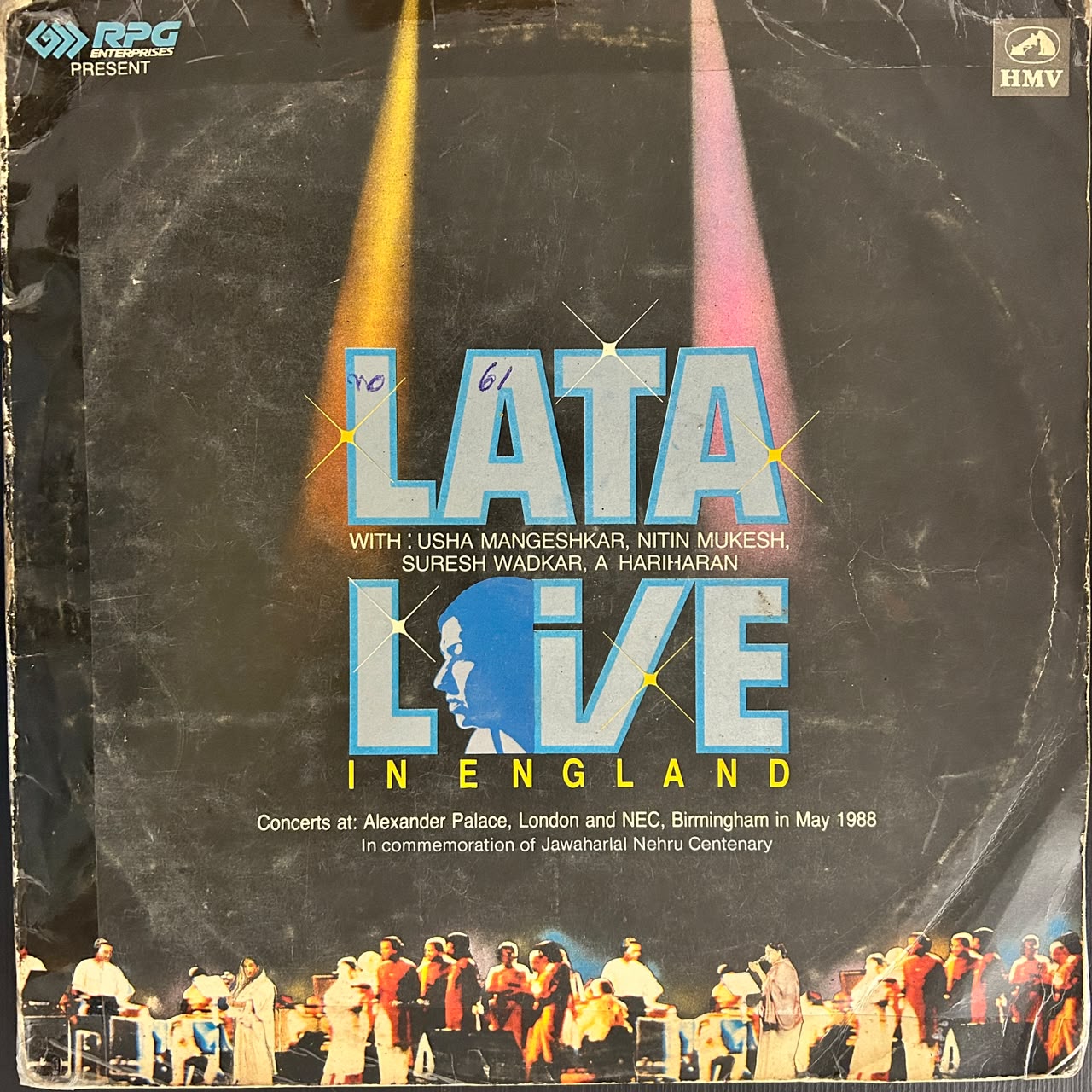 Lata With Usha Mangeshkar, Nitin Mukesh, Suresh Wadkar, A Hariharan – Lata Live In England (Used Vinyl - G ) NJ Marketplace
