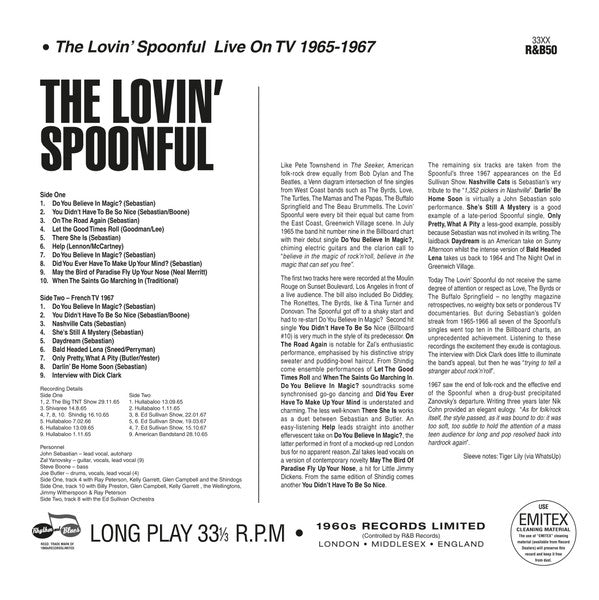 The Lovin' Spoonful – Live On TV 1965-1967   (Arrives in 4 days)