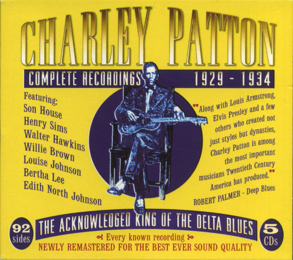 Charley Patton – Complete Recordings 1929 - 1934 (Arrives in 21 days)