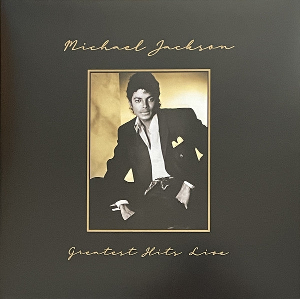 Michael Jackson Greatest Hits Live dark brown vinyl LP cover