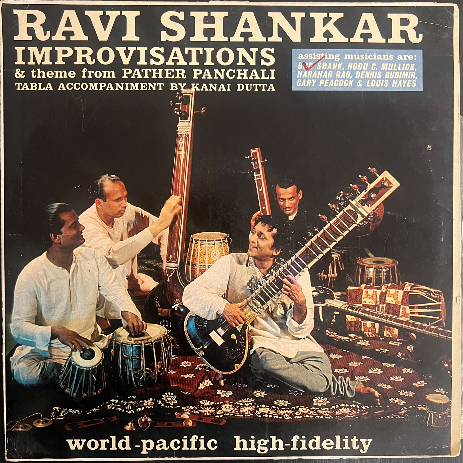 Ravi Shankar – Improvisations &Theme From Pather Panchali  (HMV Red Dog)  (Used Vinyl - VG+) AT Marketplace