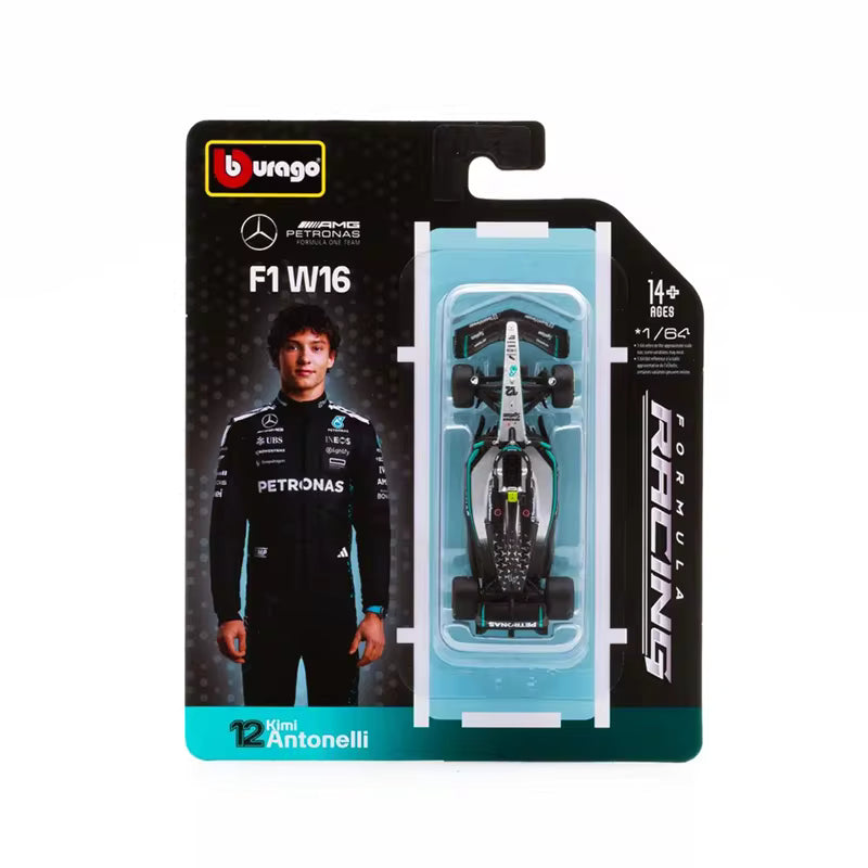 Official Bburago Formula Racing 1:64 - 12 Kimi Antonelli