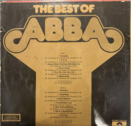 ABBA – The Best Of ABBA (Used Vinyl - VG) AT Marketplace