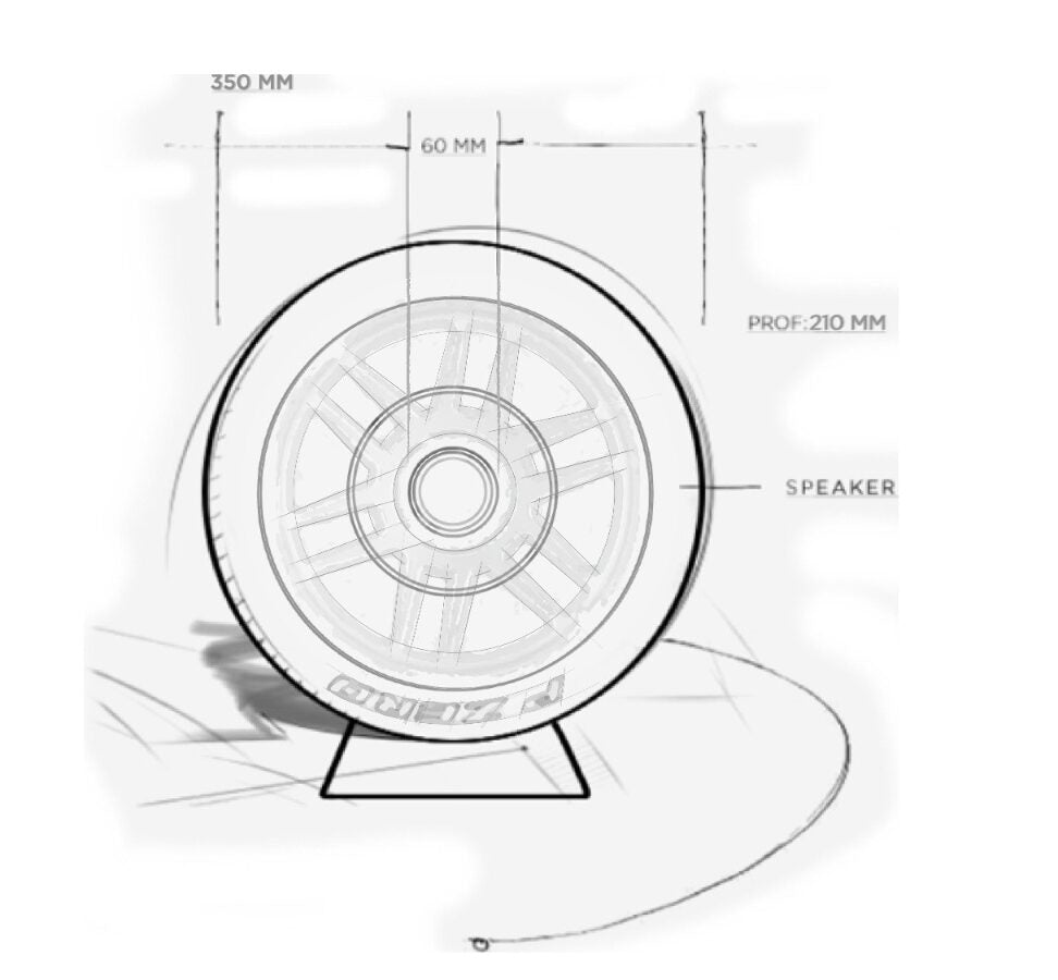 iXOOST Pirelli P ZERO Sound - original F1 tyre