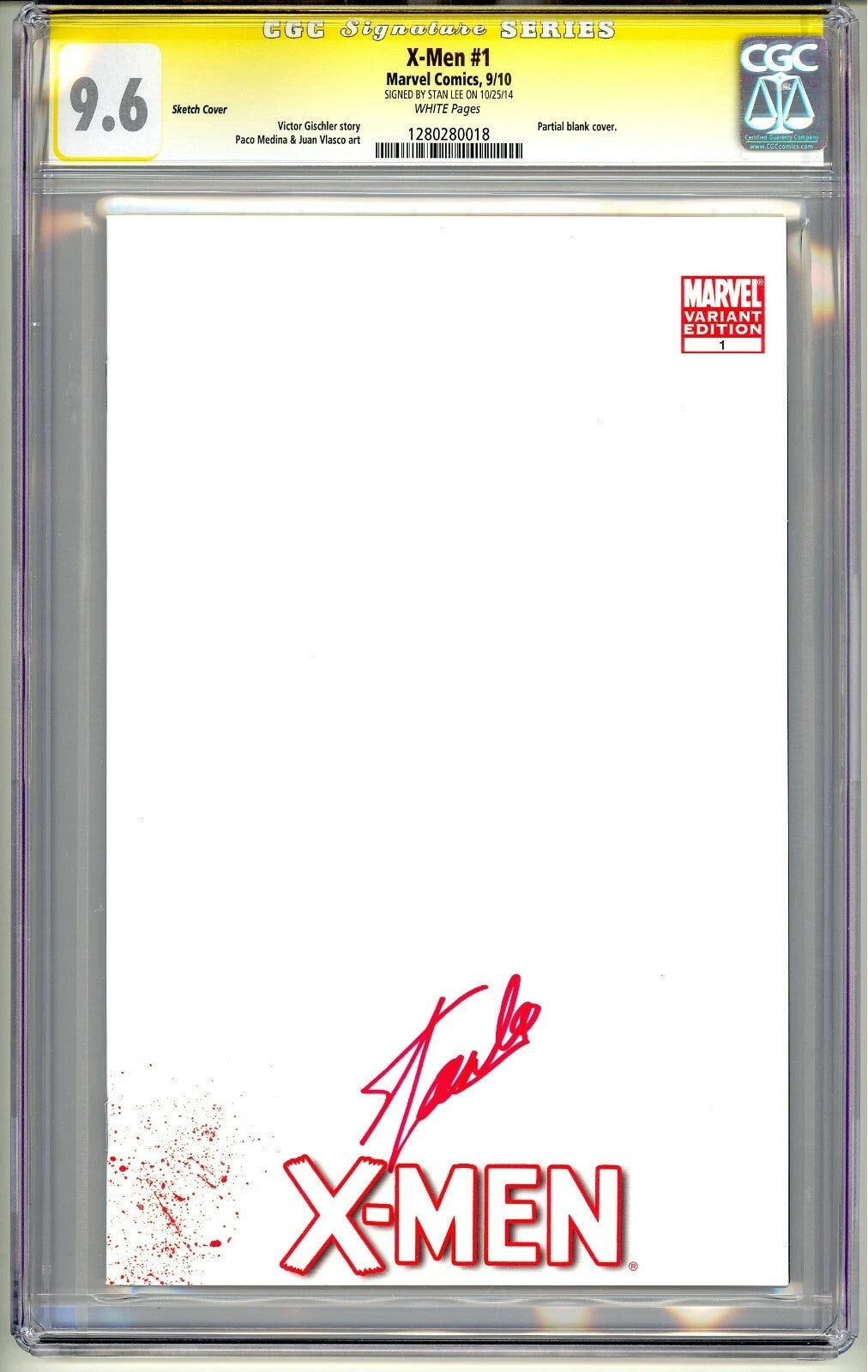 X-Men #1 CGC Signature Series 9.6 [NM+] [Signed By Stan Lee] [Comic Book]