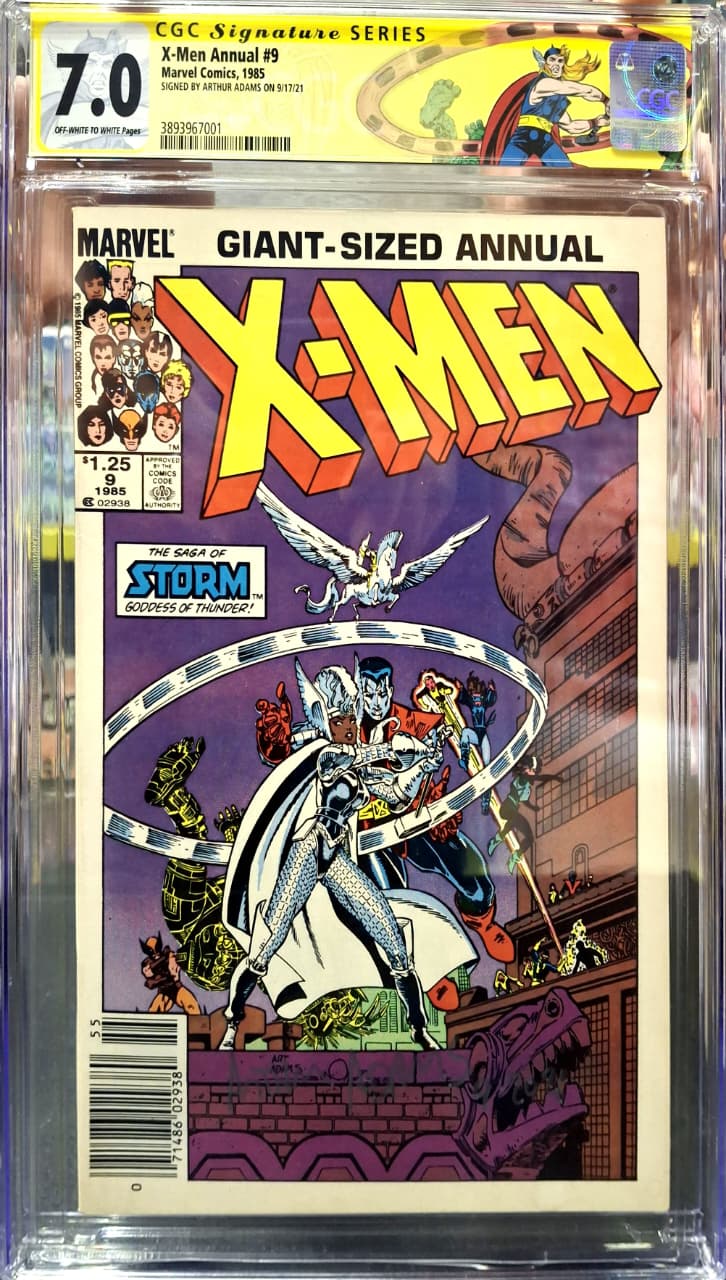 Uncanny X-Men Annual #9 [Signed By Arthur Adams] [CGC 7.0] [Comic book]