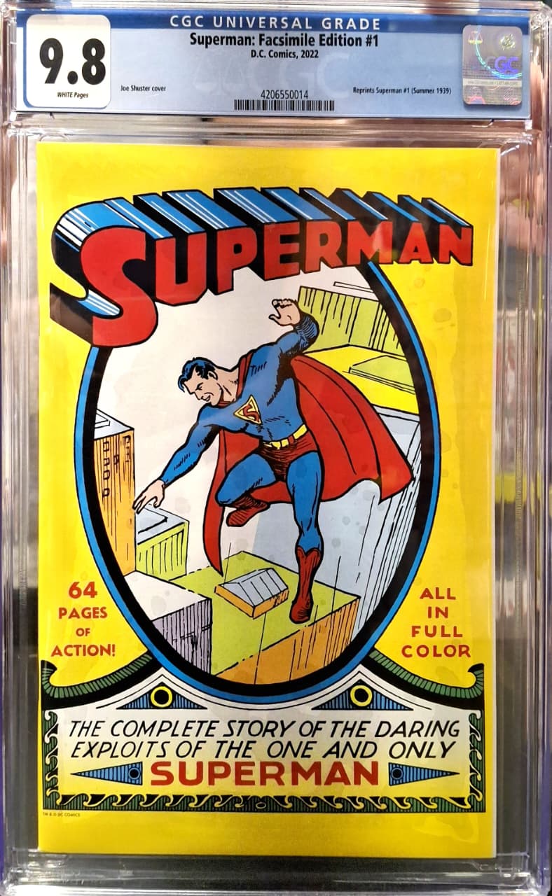 Superman #1 [CGC 9.8] [Facsimile Edition] [Comic book]