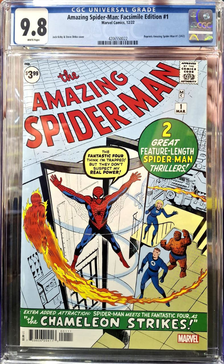 Amazing Spider-Man #1 [CGC 9.8] [Facsimile Edition] [Comic book]