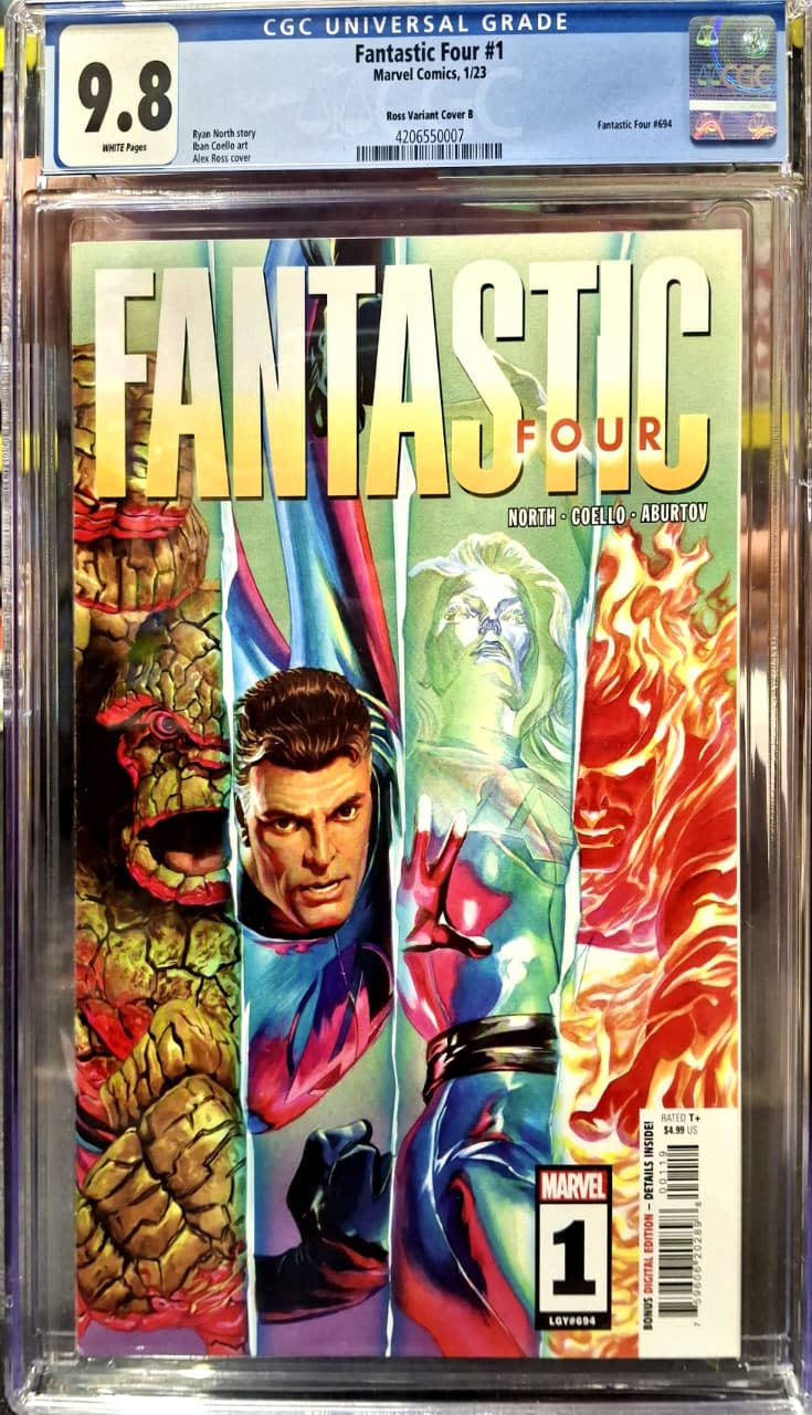 Fantastic Four #1 [Alex Ross B Variant Cover] [CGC 9.8] [Comic book]