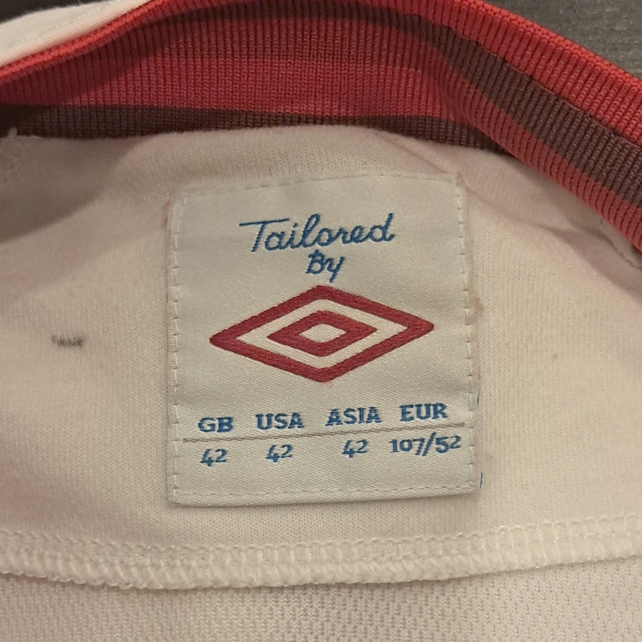 2012 England Home Jersey - XL