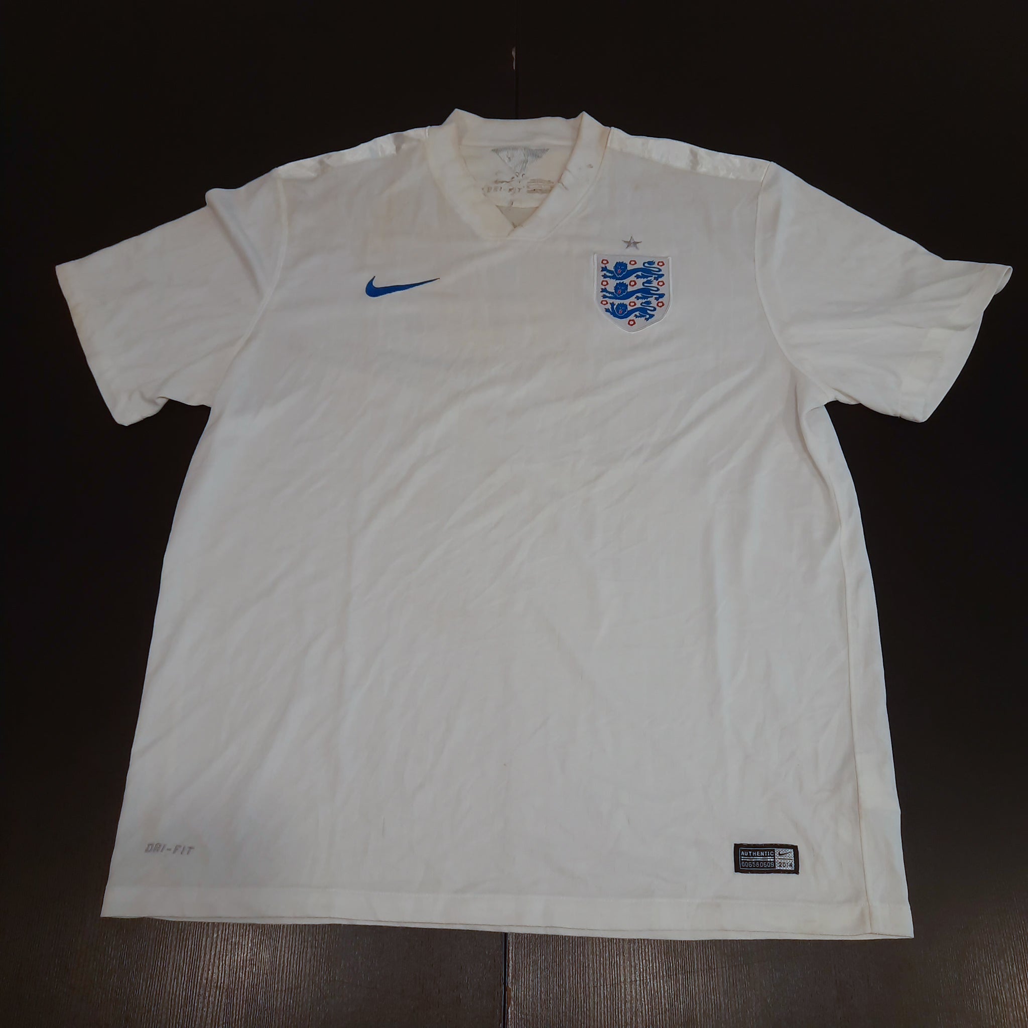 2014 England Home Jersey - XL