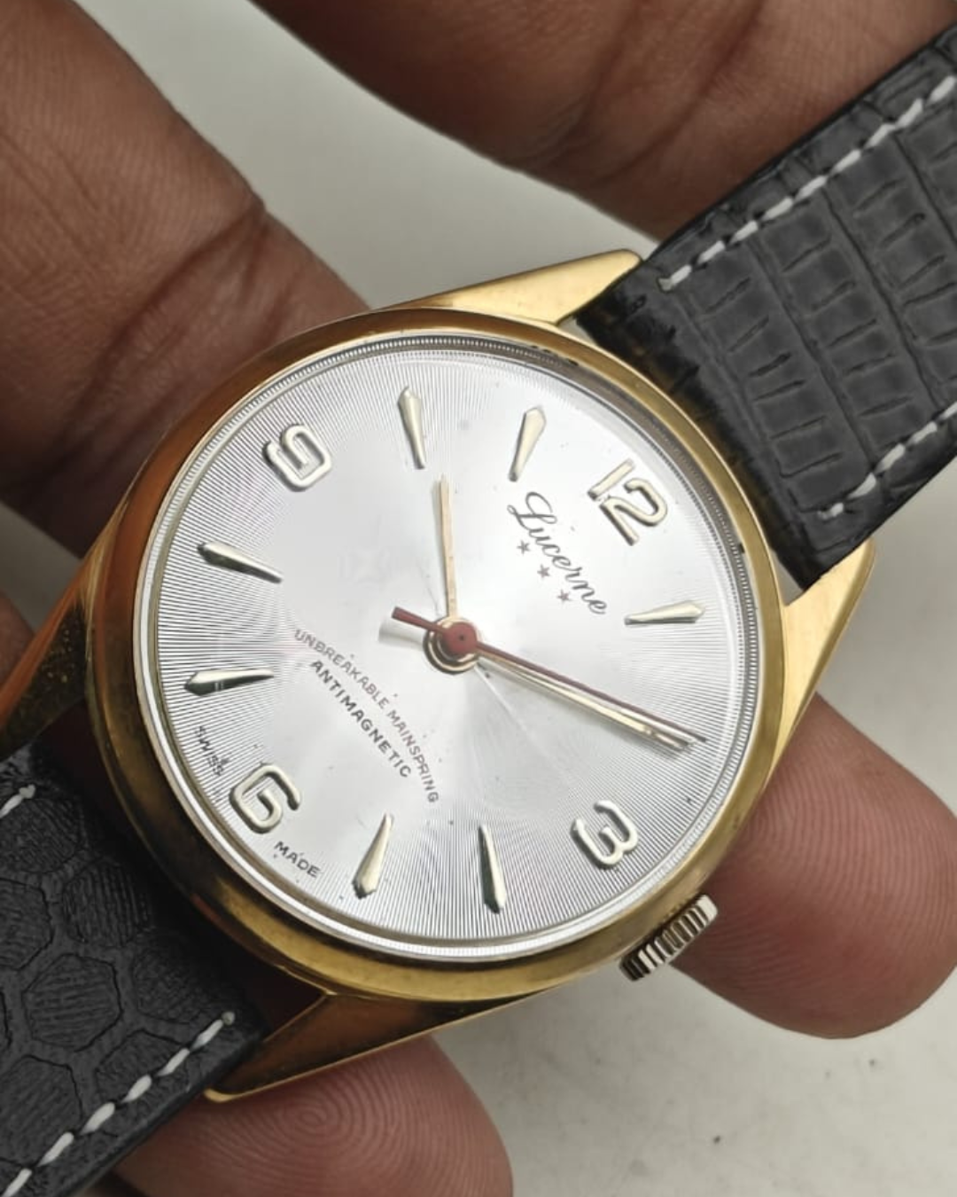 Vintage Lucerne Hand Winding Men's Watch
