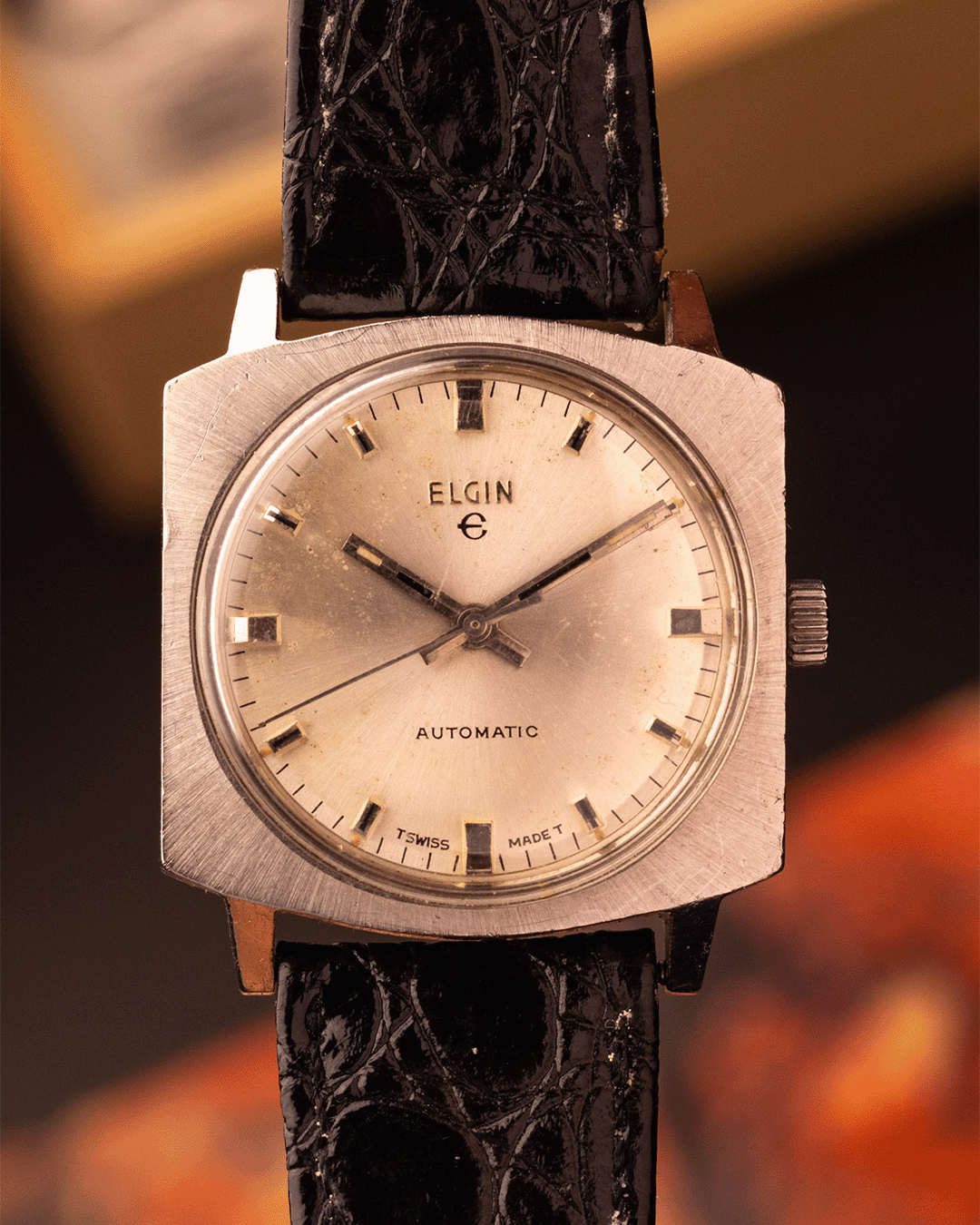 Elgin 4349 (Cushion Dial) – 32x34mm, Automatic Movement