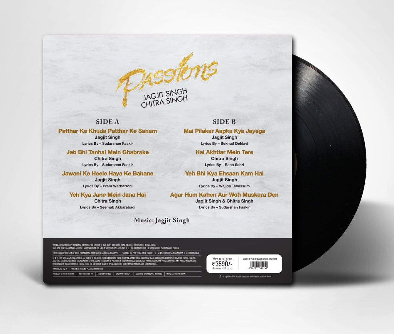 Jagjit Singh - Passions (Arrives in 7 Days)