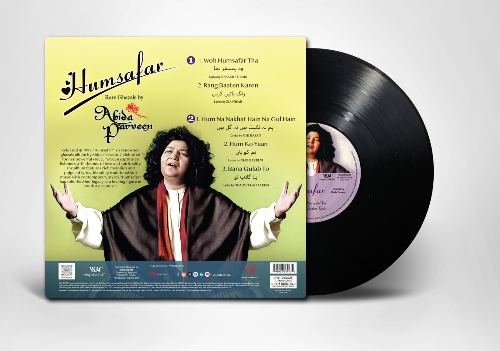 Abida Parveen - Humsafar (Arrives in 7 Days)