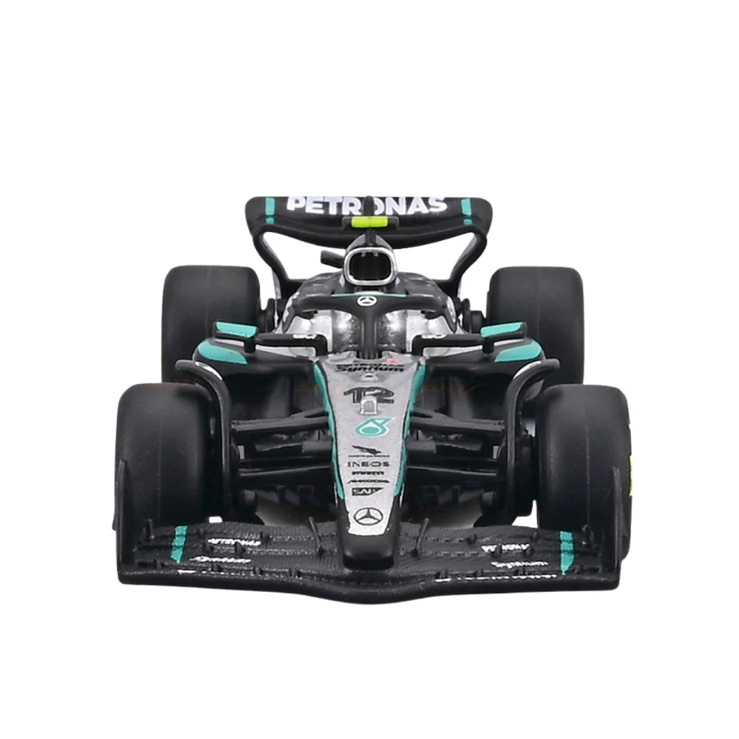 Official Bburago 2025 Mercedes-AMG W16 12 Kimi Antonelli - Scale 1 : 64 Diecast Scale Model