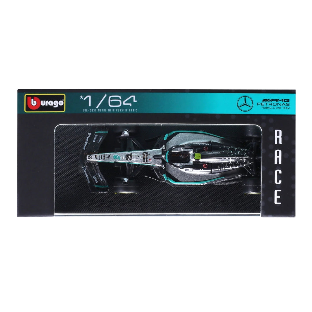 Official Bburago 2025 Mercedes-AMG W16 12 Kimi Antonelli - Scale 1 : 64 Diecast Scale Model