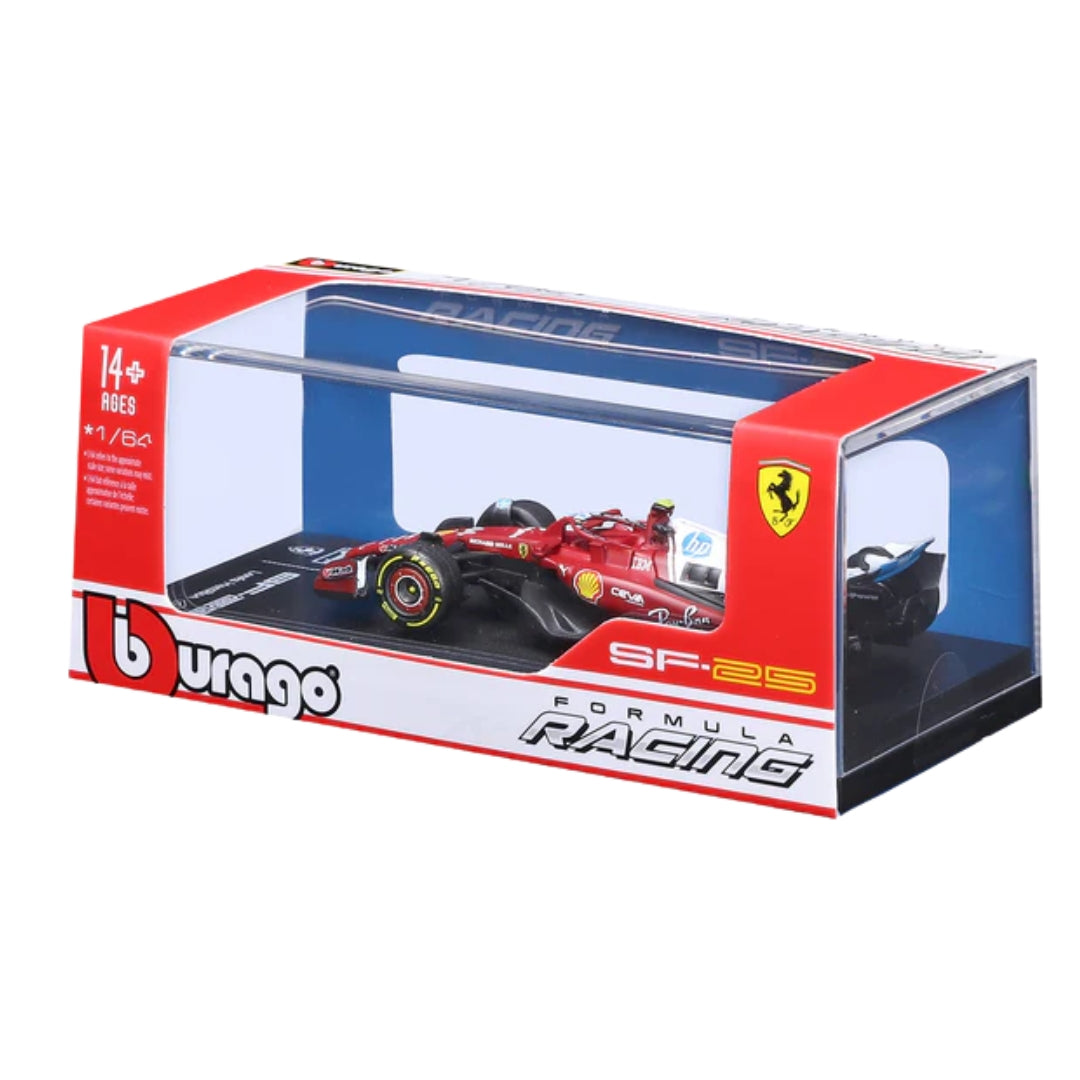 Official Bburago 2025 Ferrari SF-25 No 44 Lewis Hamilton Australia GP - Scale 1 : 64 Diecast Scale Model