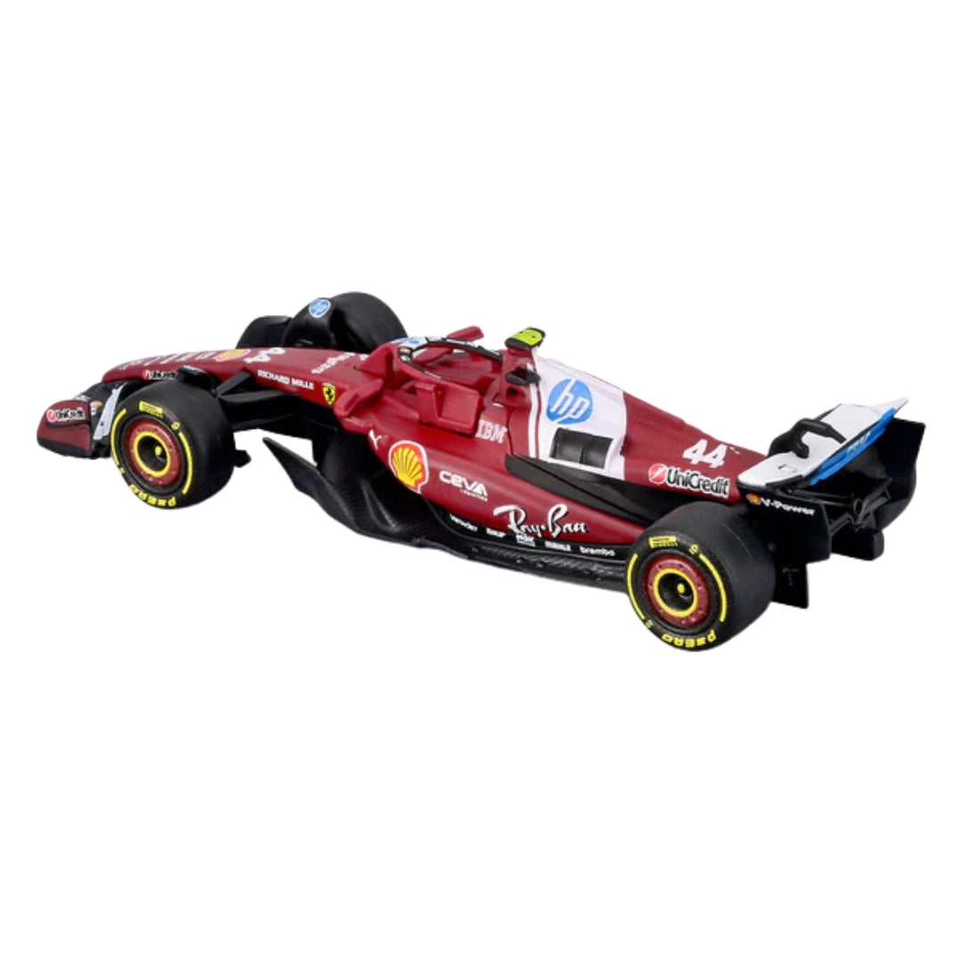 Official Bburago 2025 Ferrari SF-25 No 44 Lewis Hamilton Australia GP - Scale 1 : 64 Diecast Scale Model
