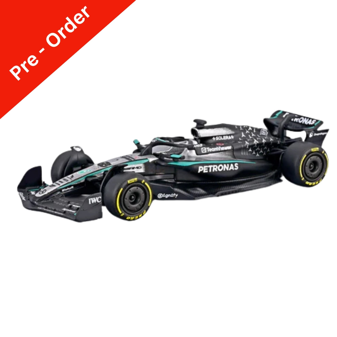 Official Bburago 2025 Mercedes-AMG W16 63 George Russell - Scale 1 : 64 Diecast Scale Model