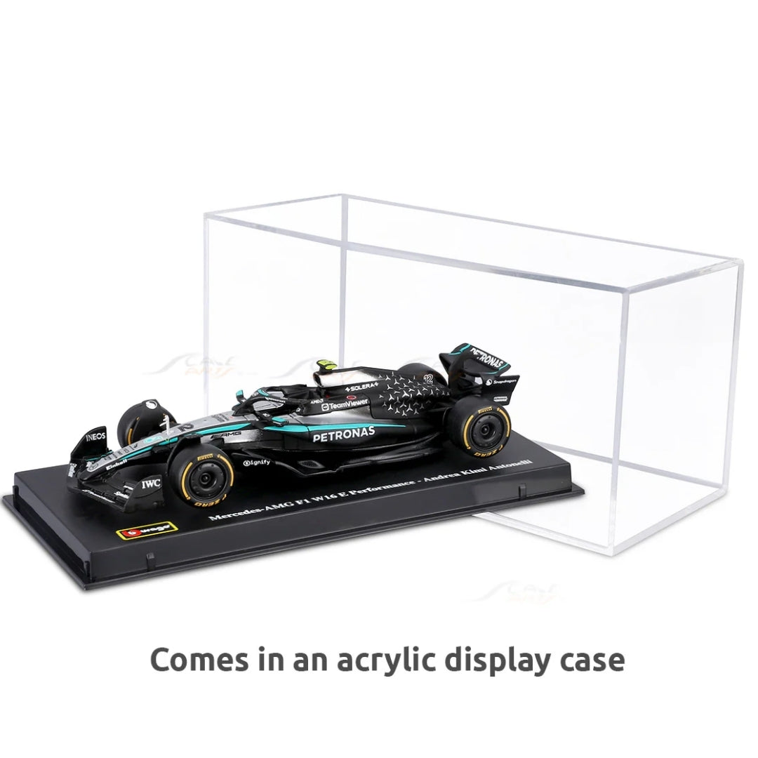 Official Bburago 2025 Mercedes-AMG W16 12 Kimi Antonelli Australia GP - Scale 1 : 43 Diecast Scale Model