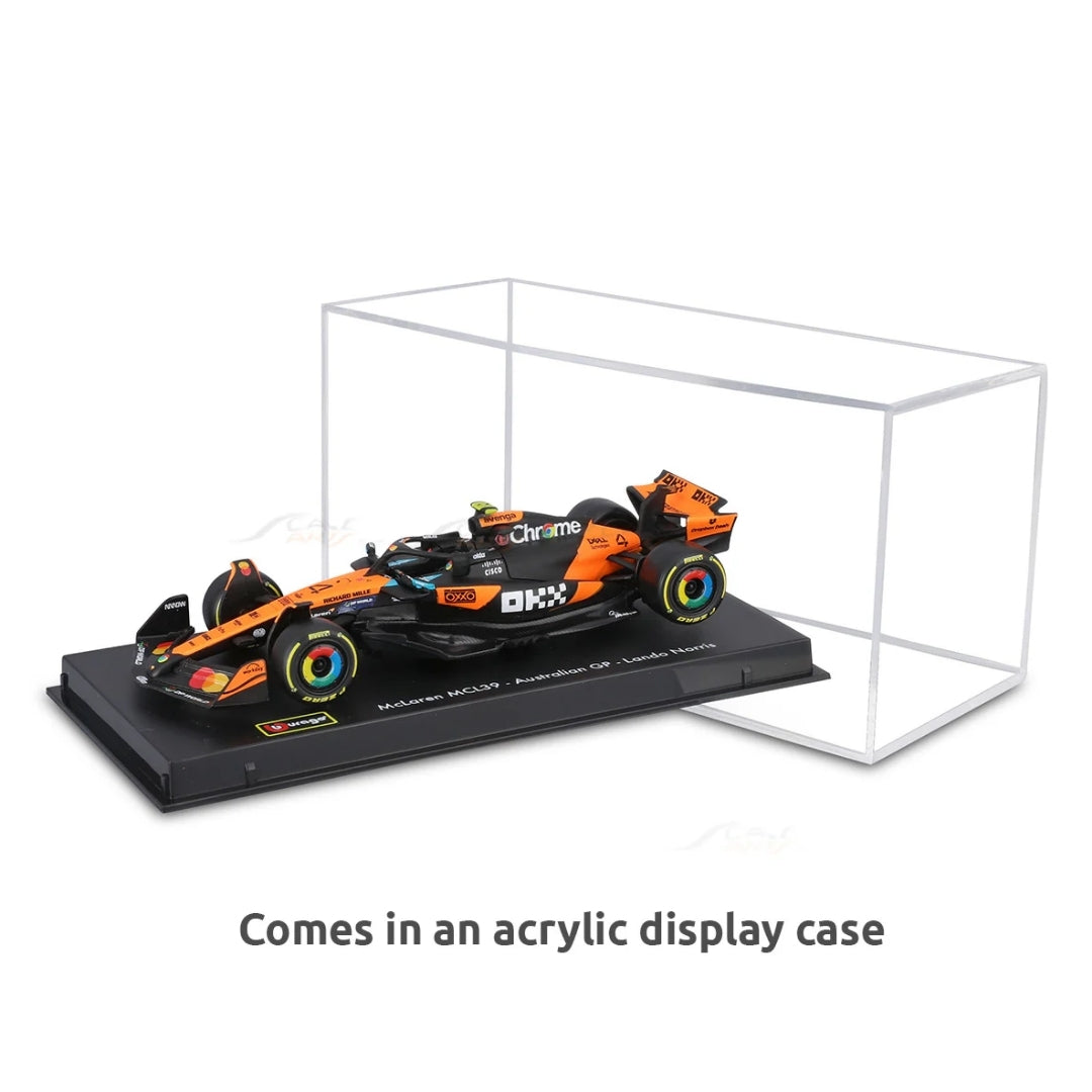 Official Bburago 2025 McLaren MCL39 4 Lando Norris Australia GP - Scale 1 : 43 Diecast Scale Model