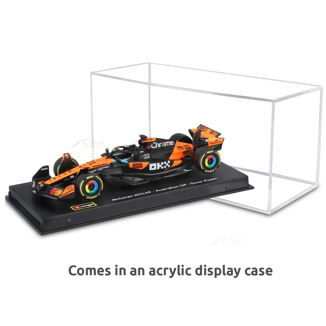 Official Bburago 2025 McLaren MCL39 GP 81 Oscar Piastri Australia GP - Scale 1 : 43 Diecast Scale Model