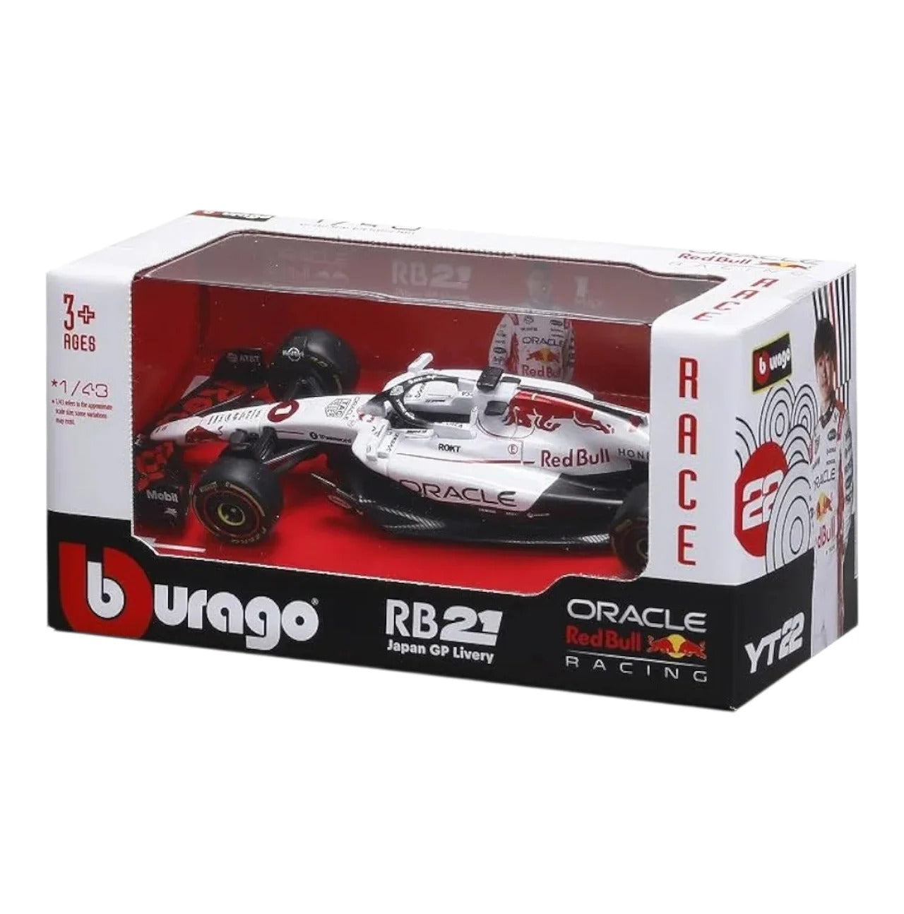 Bburago - 1/43 Scale Model - Oracle RedBull Racing RB21 2025 Japan GP Livery #1 Max Verstappen Formula F1 Diecast Car Model