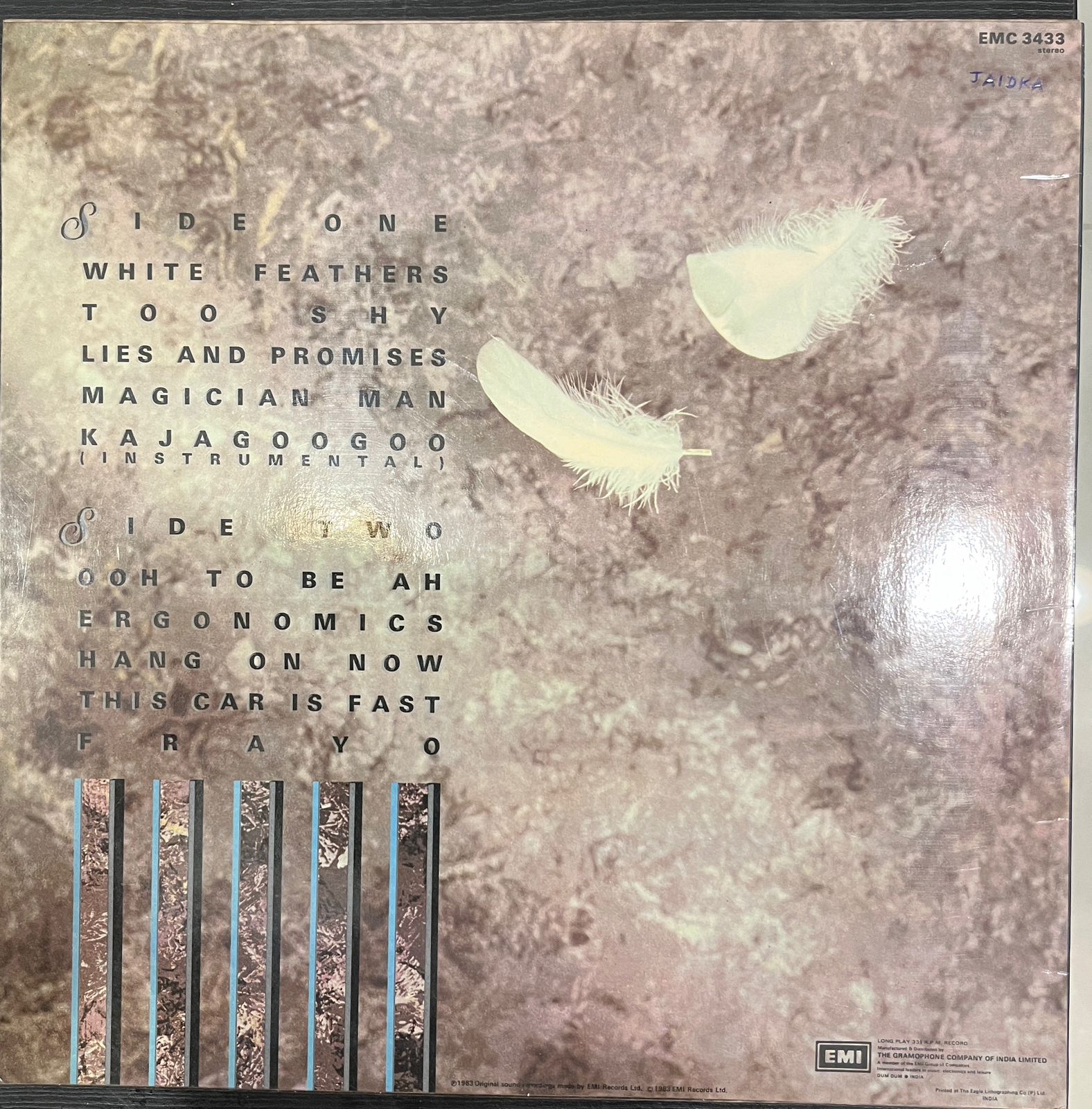 Kajagoogoo – White Feathers (Used Vinyl - VG+)  NJ Marketplace