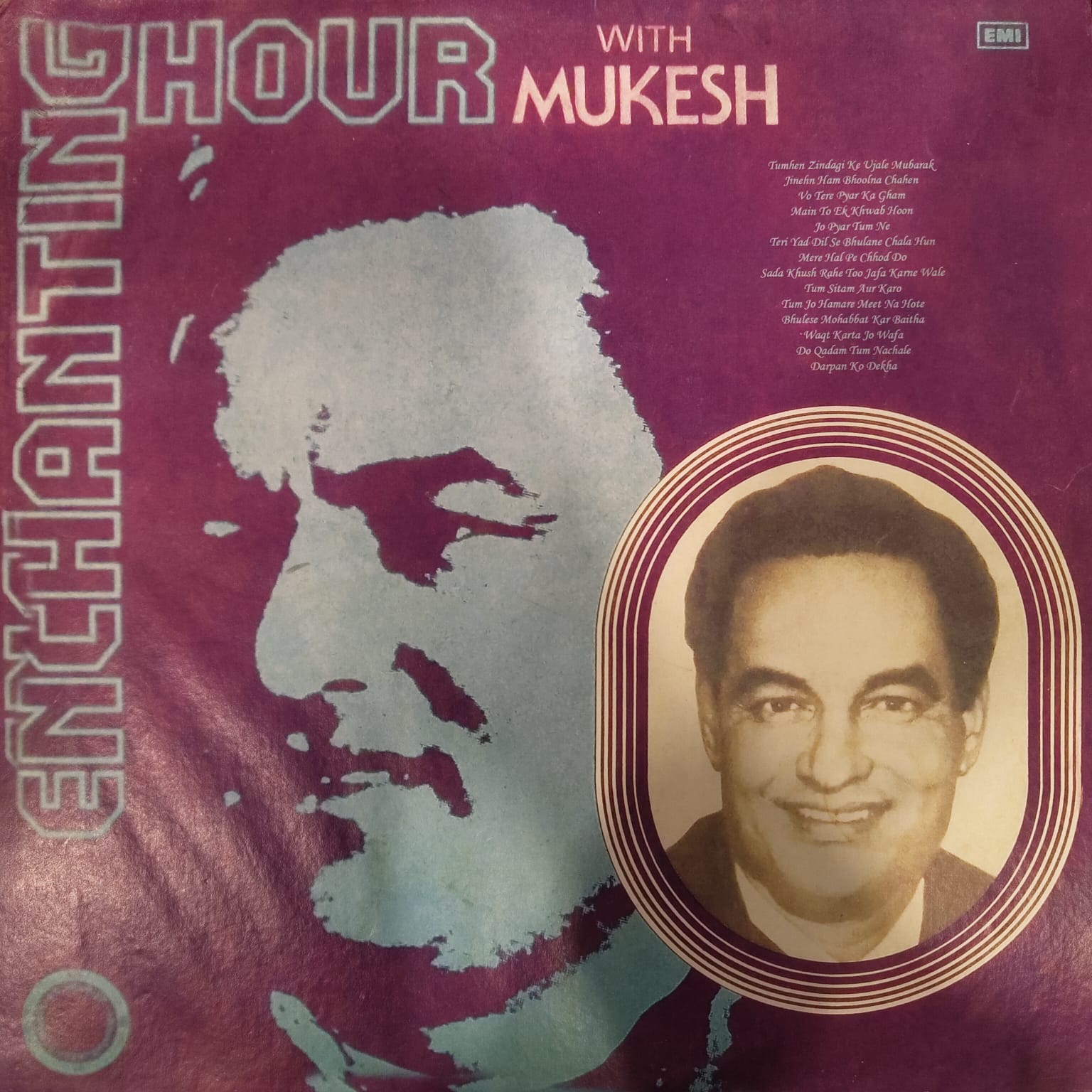Mukesh – Enchanting Hour With Mukesh (Reprinted Cover) (Used Vinyl - G) NJ Marketplace