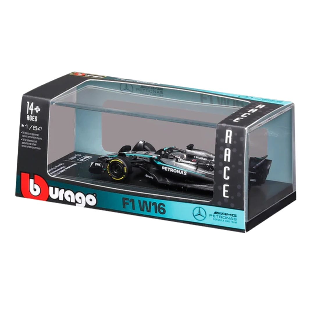 Official Bburago 2025 Mercedes-AMG W16 63 George Russell - Scale 1 : 64 Diecast Scale Model