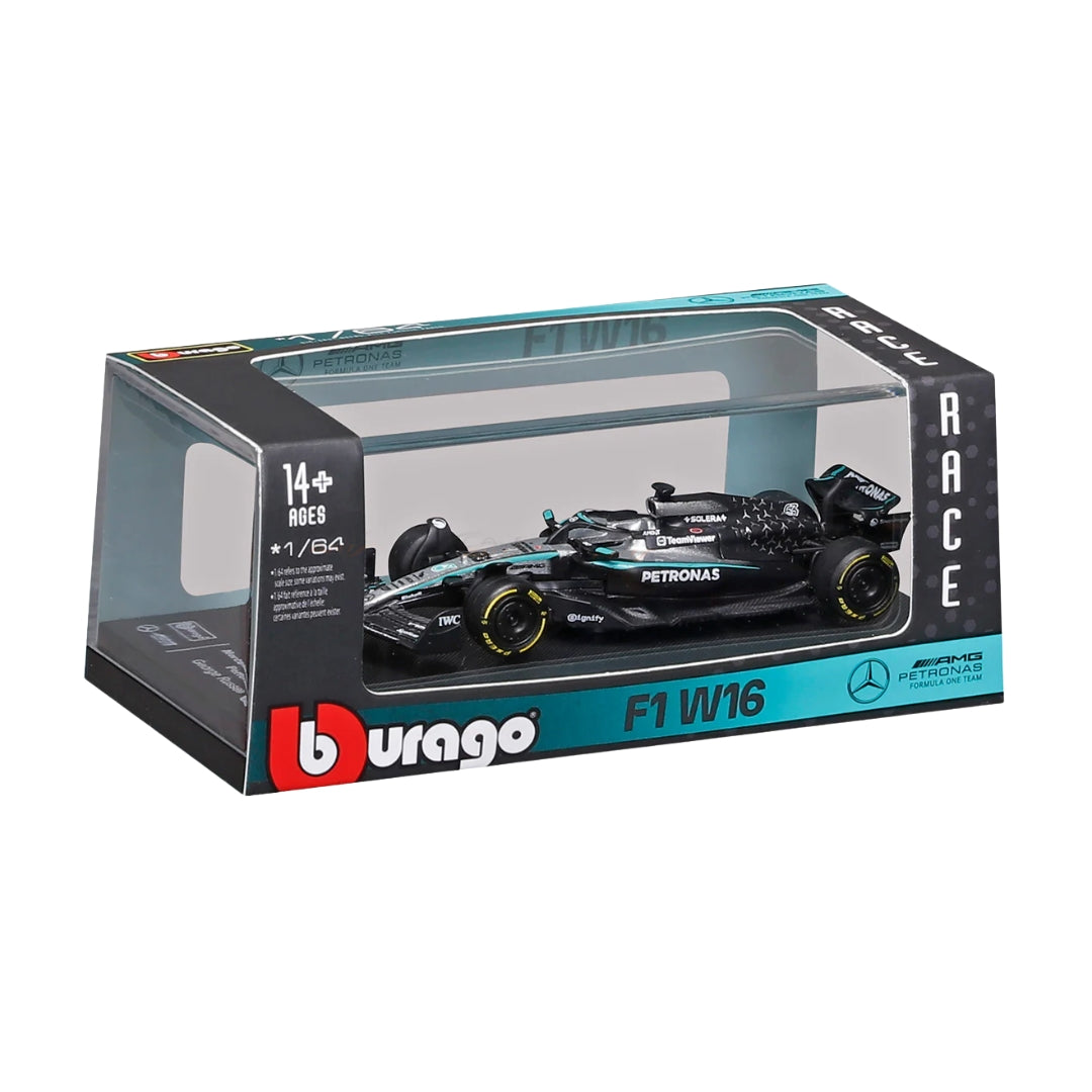 Official Bburago 2025 Mercedes-AMG W16 63 George Russell - Scale 1 : 64 Diecast Scale Model