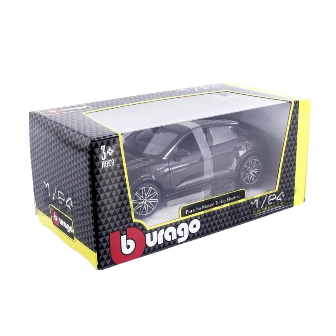 Bburago - 1 : 24 Diecast Scale Model -  Official Licensed Product - Porsche Macan Turbo Electric