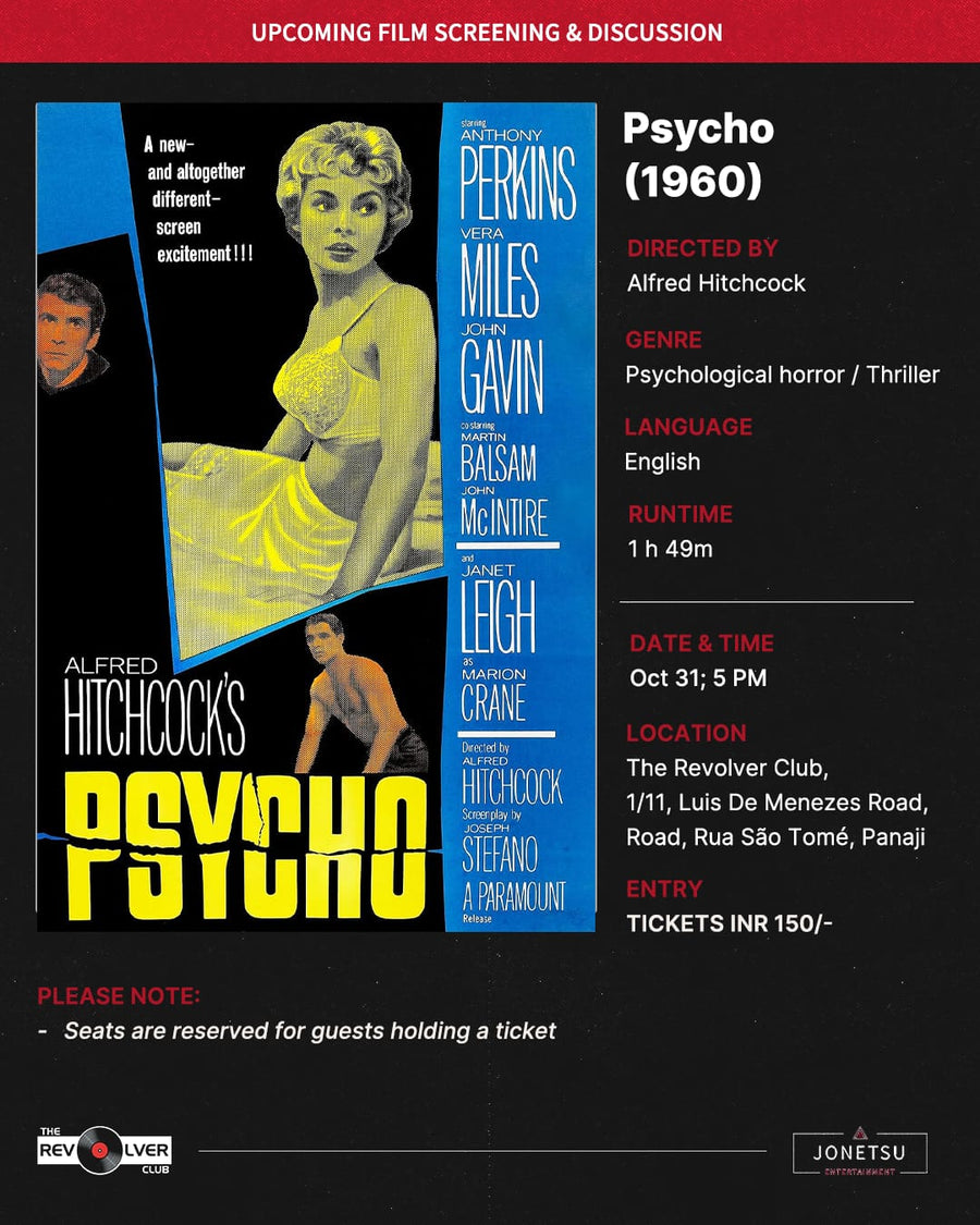 Alfred Hitchcock's Psycho - Film Screening