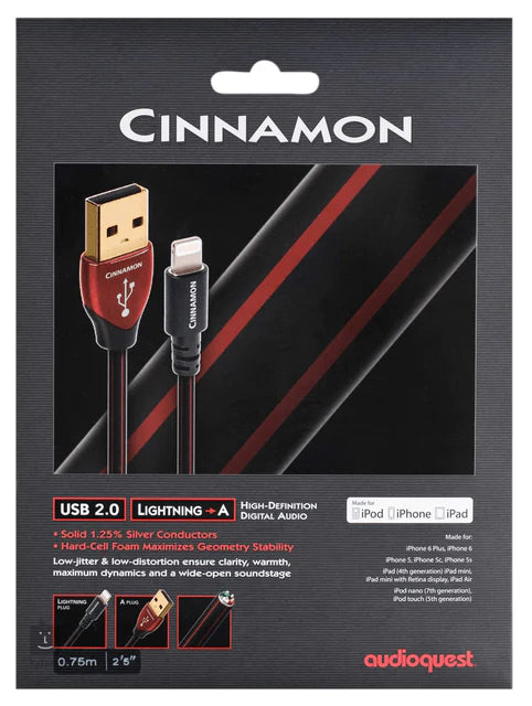 AudioQuest Cinnamon Lightning - Digital USB Interconnect Cable 1.5m