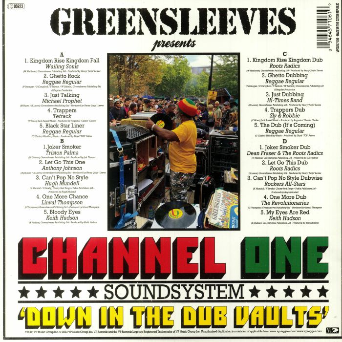 CHANNEL ONE SOUND SYSTEM - Down In The Dub Vaults (Arrives in 21 days)