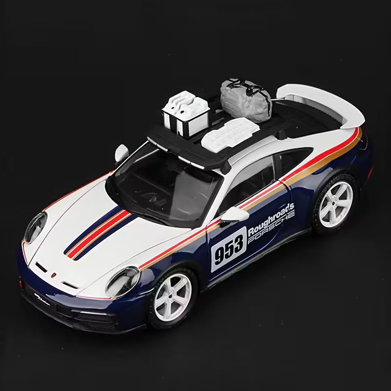 Bburago - 1 : 24 Diecast Scale Model -  Official Licensed Product - Porsche 911 Dakar
