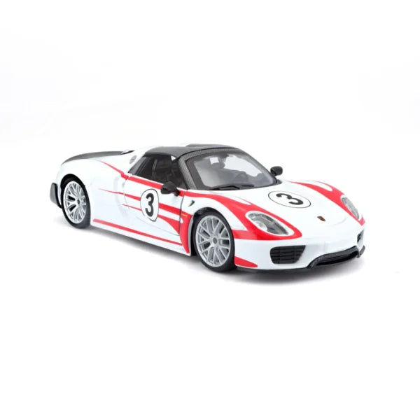 Bburago - 1 : 24 Diecast Scale Model - Official Licensed Product - Race Edition - Porsche 918 Weissach