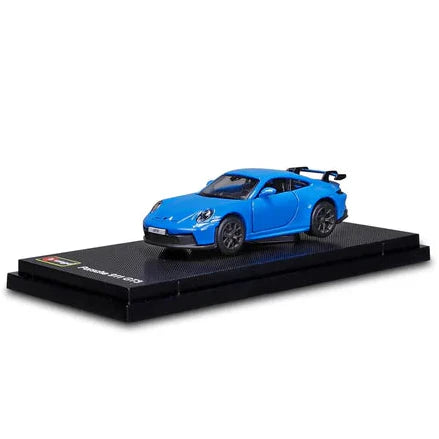 Official Bburago Scale 1 : 64 Diecast Scale Model - Porsche 911 GT3 - Blue