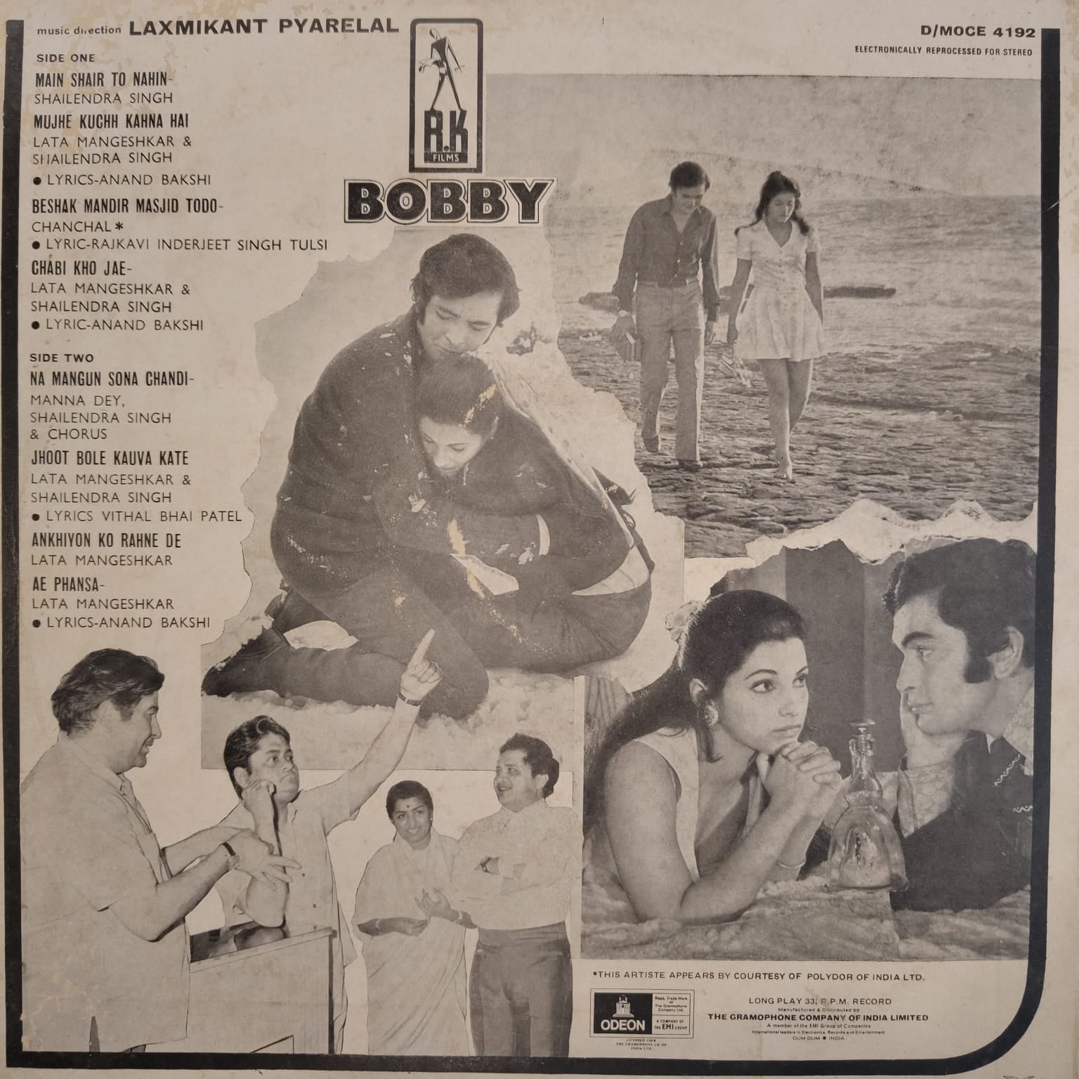 Laxmikant Pyarelal* – Bobby (Used Vinyl - VG)(Double Ring Odeon)(First Pressing) NJ Marketplace