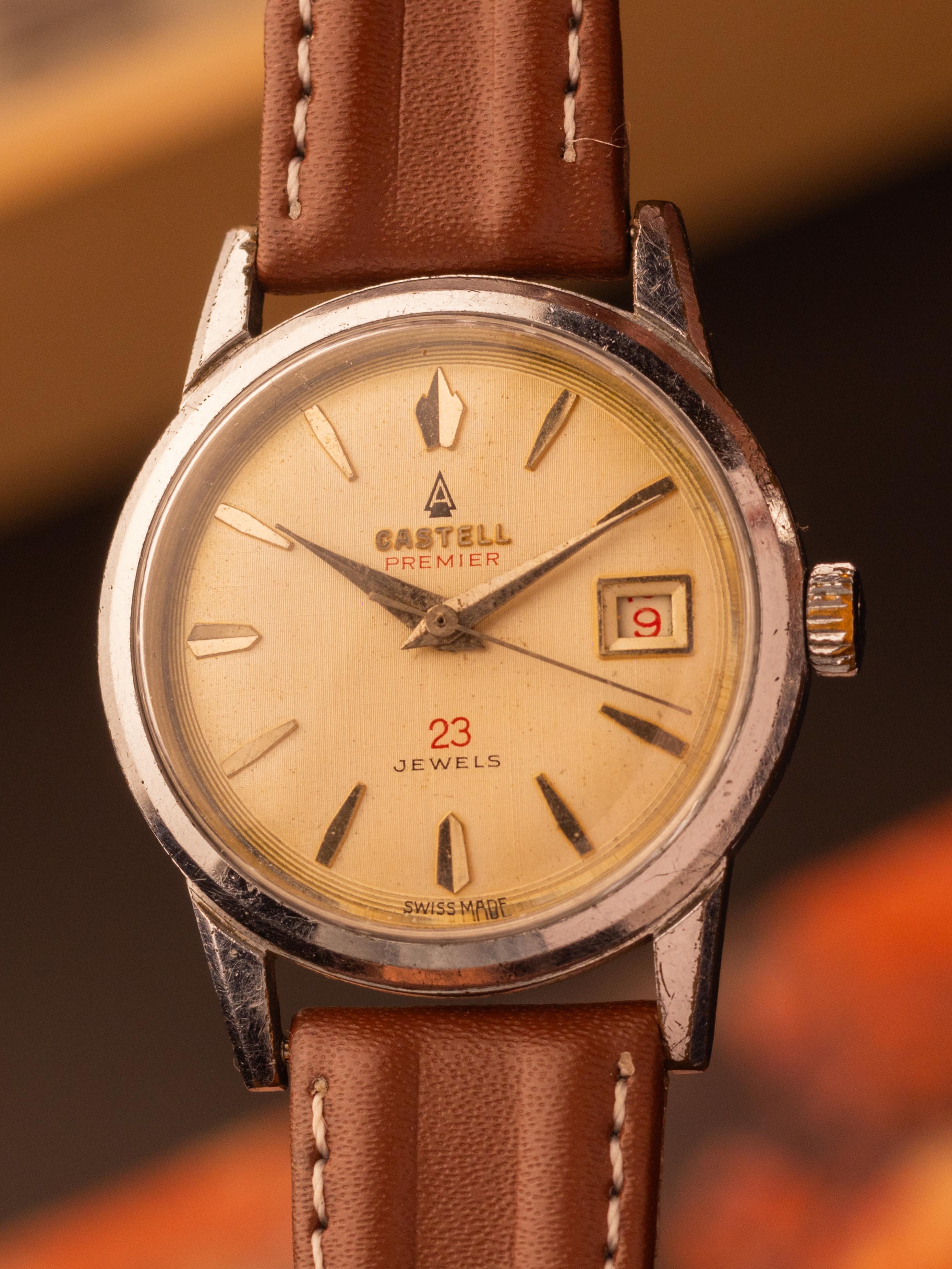 AMIDA Castell Premiere 23 Jewels - [34mm] Manual Winding