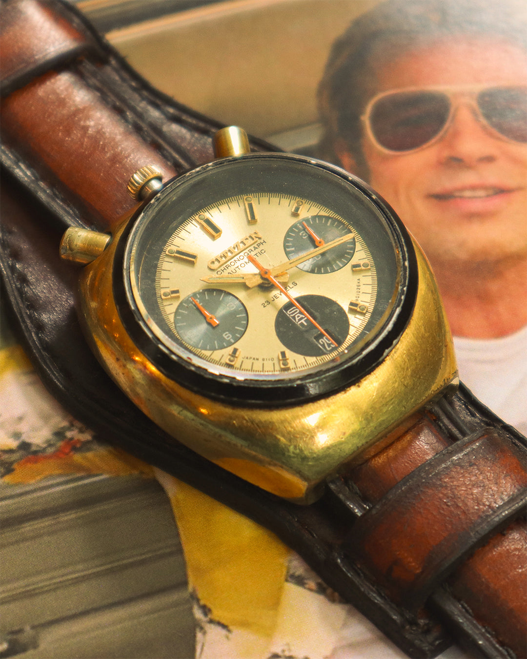 Citizen bullhead 8110a chronograph flyback deals