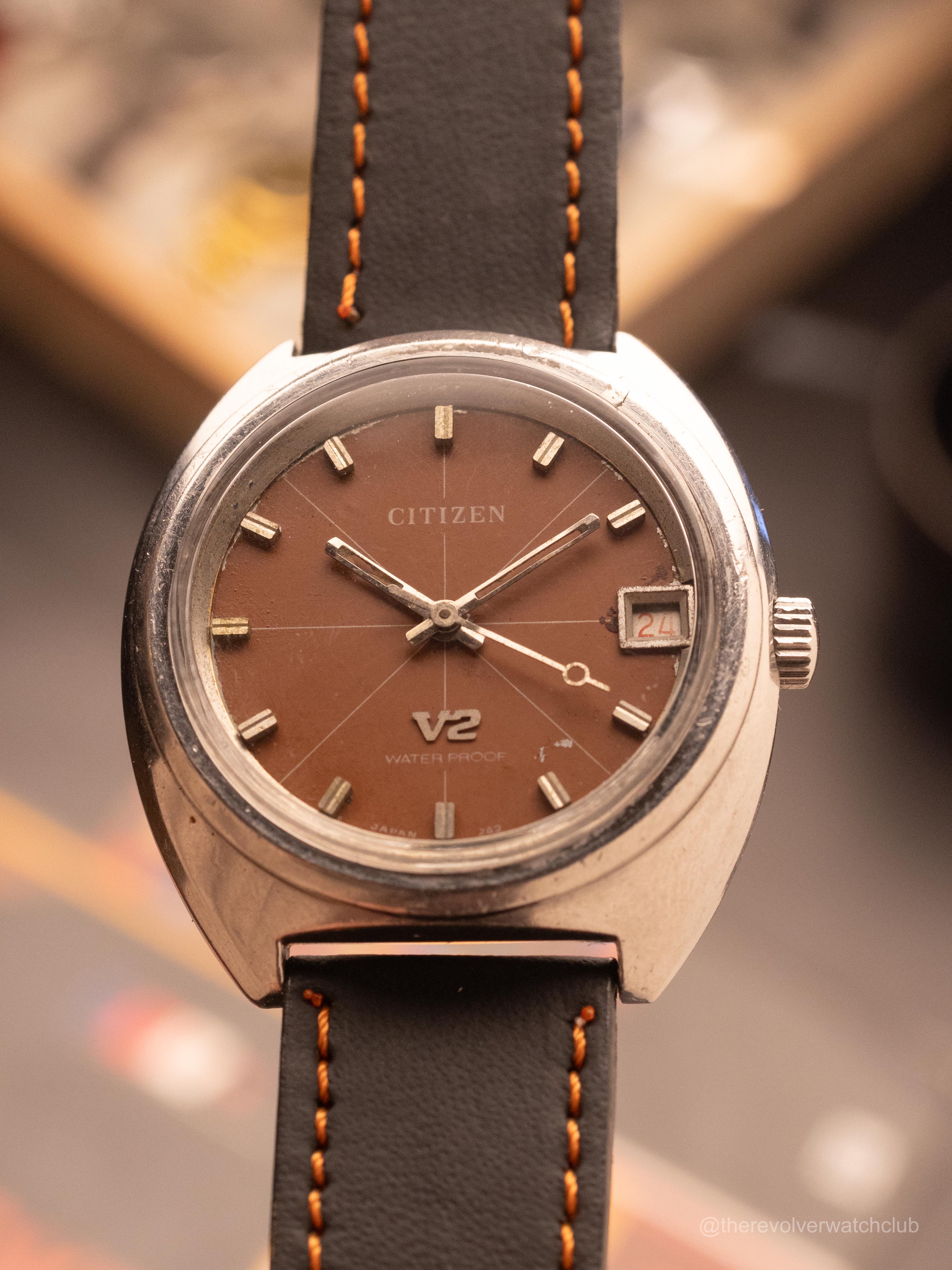 Citizen V2 Brown (Ref. 242) (35mm; Automatic) – The Revolver Club