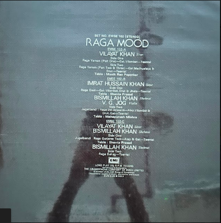 Vilayat Khan, Imrat Hussain Khan*, Bismillah Khan, V. G. Jog – Raga Mood (Used Vinyl - VG) AT Marketplace